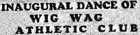 What was the Wig Wag Athletic Club?